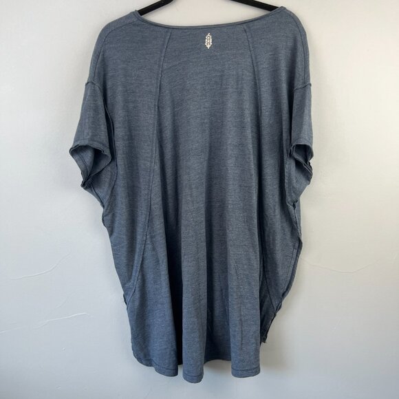 Free People Movement City Vibes Oversized Tee Top Blueberry Women’s Size XS - Picture 11 of 13